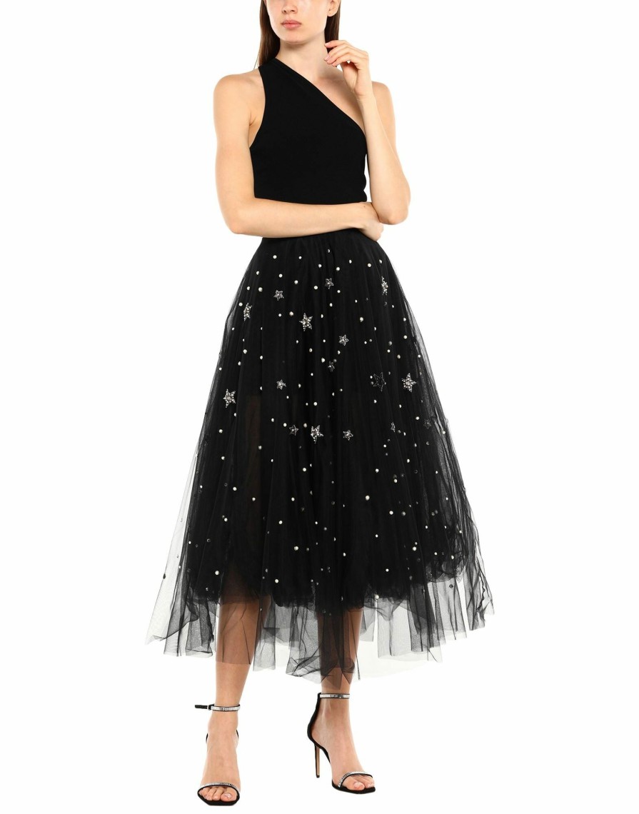 Skirts * | Wandering Maxi Skirts For Women Black