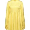 Dresses * | Wandering Short Dress For Women Yellow