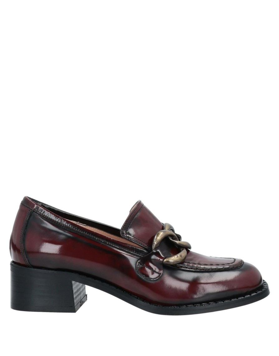 Footwear * | Bianca Di Loafers For Women Maroon