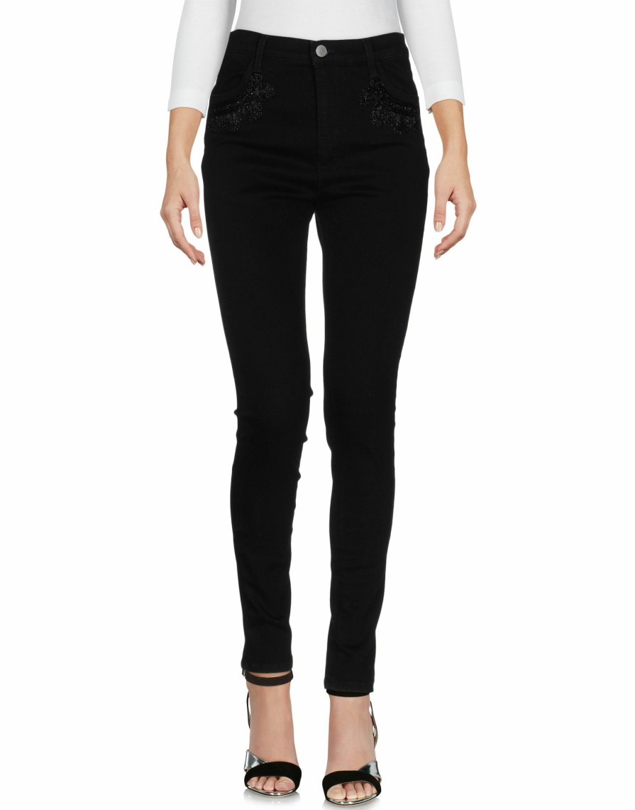 Jeans And Denim * | Wandering Denim Pants For Women Black