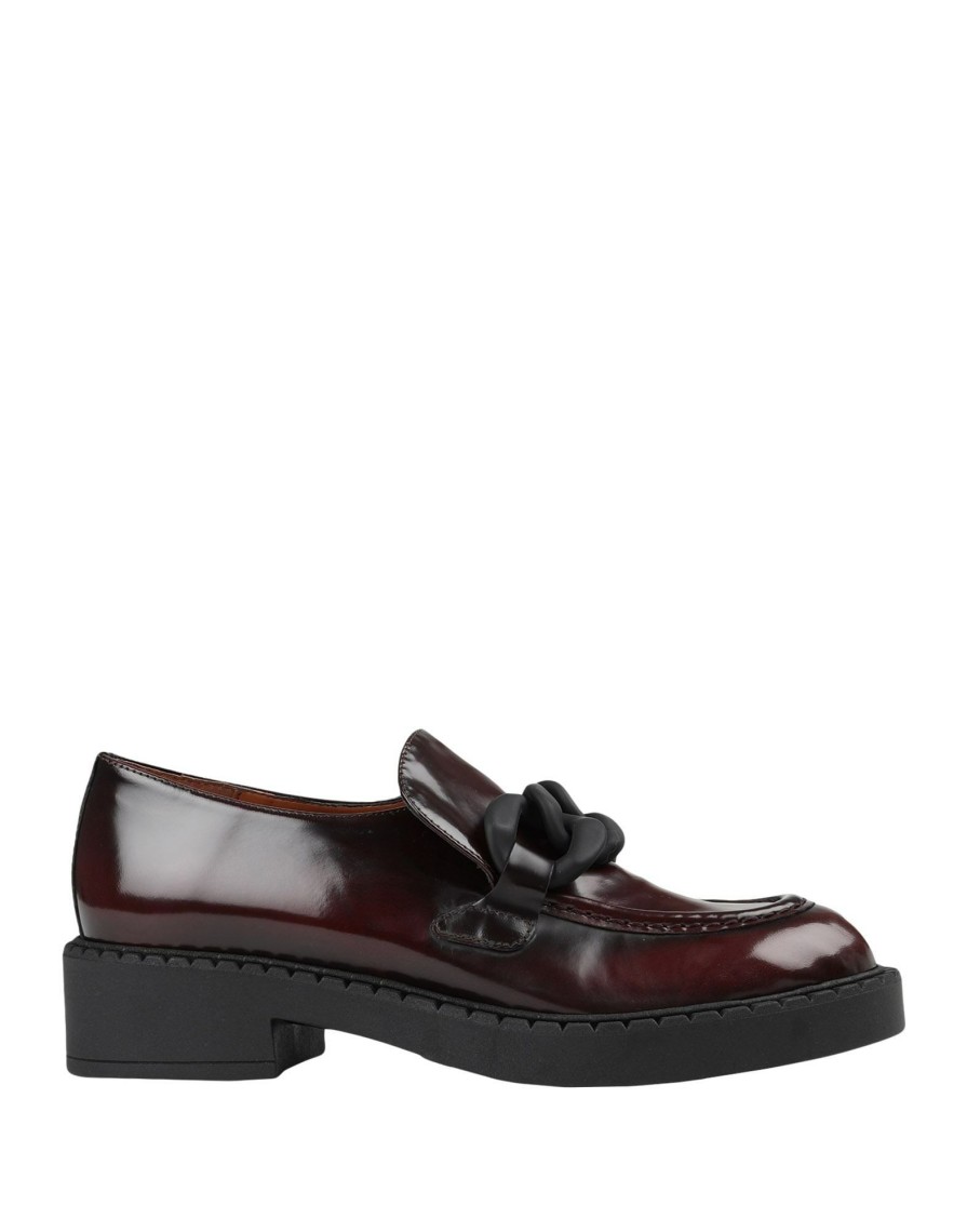 Footwear * | Bianca Di Loafers For Women Maroon