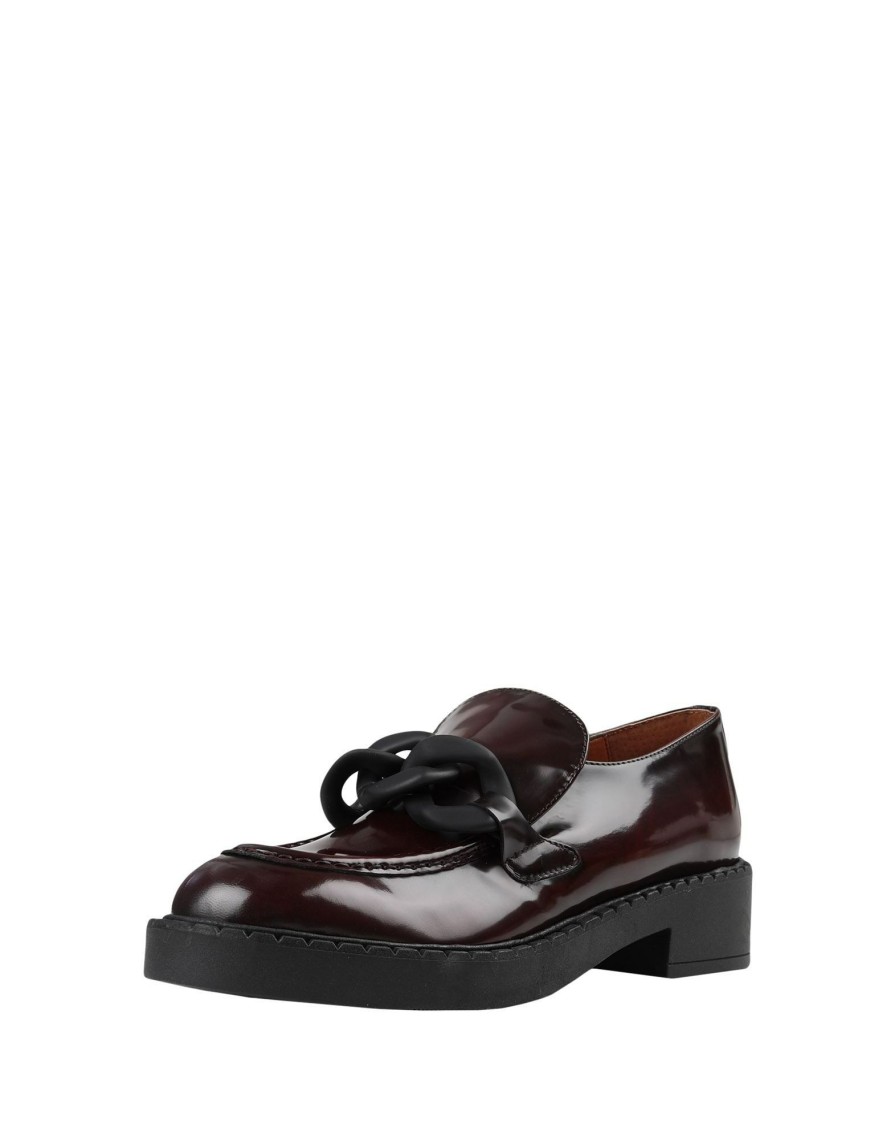 Footwear * | Bianca Di Loafers For Women Maroon