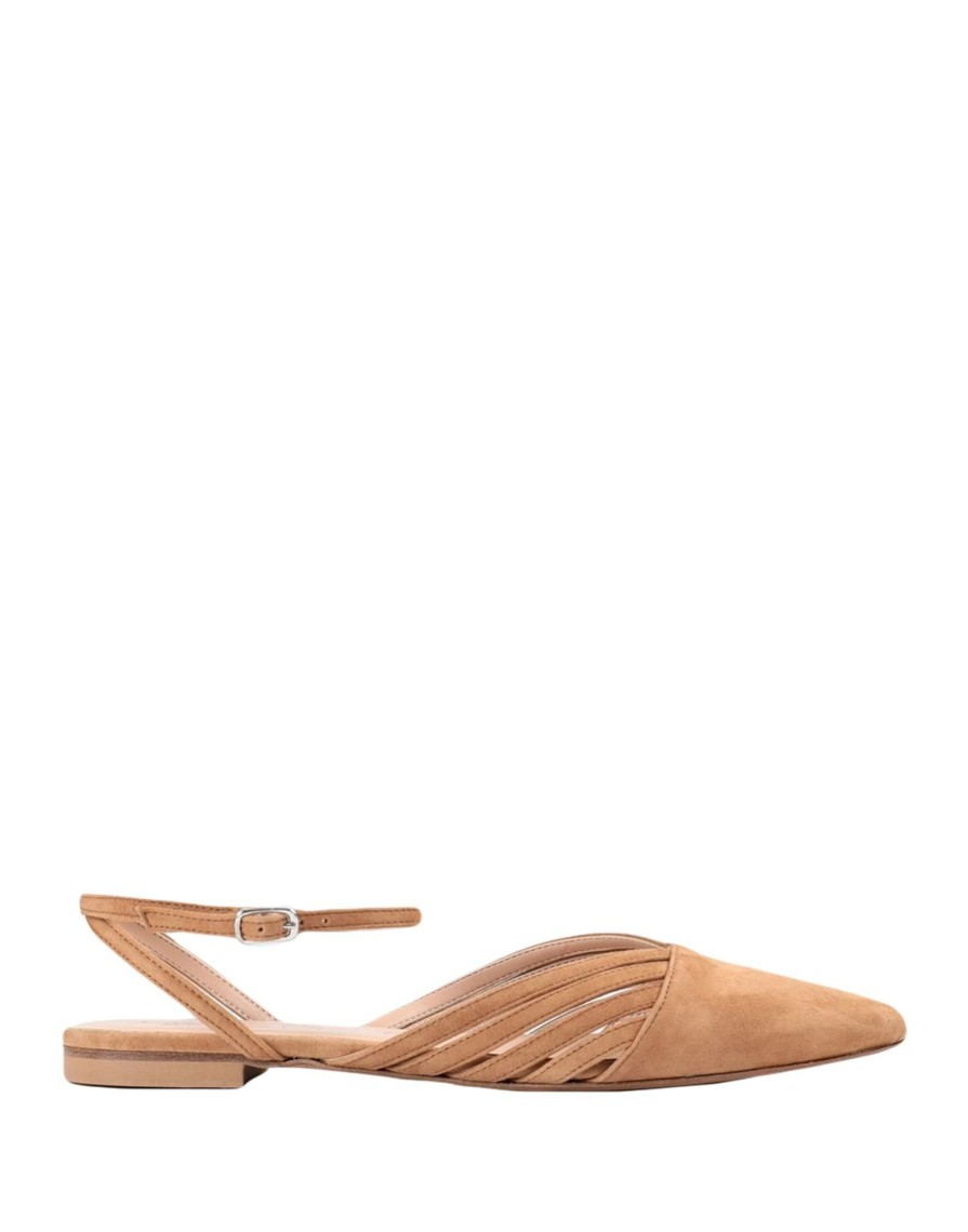 Footwear * | Bianca Di Ballet Flats For Women Tan