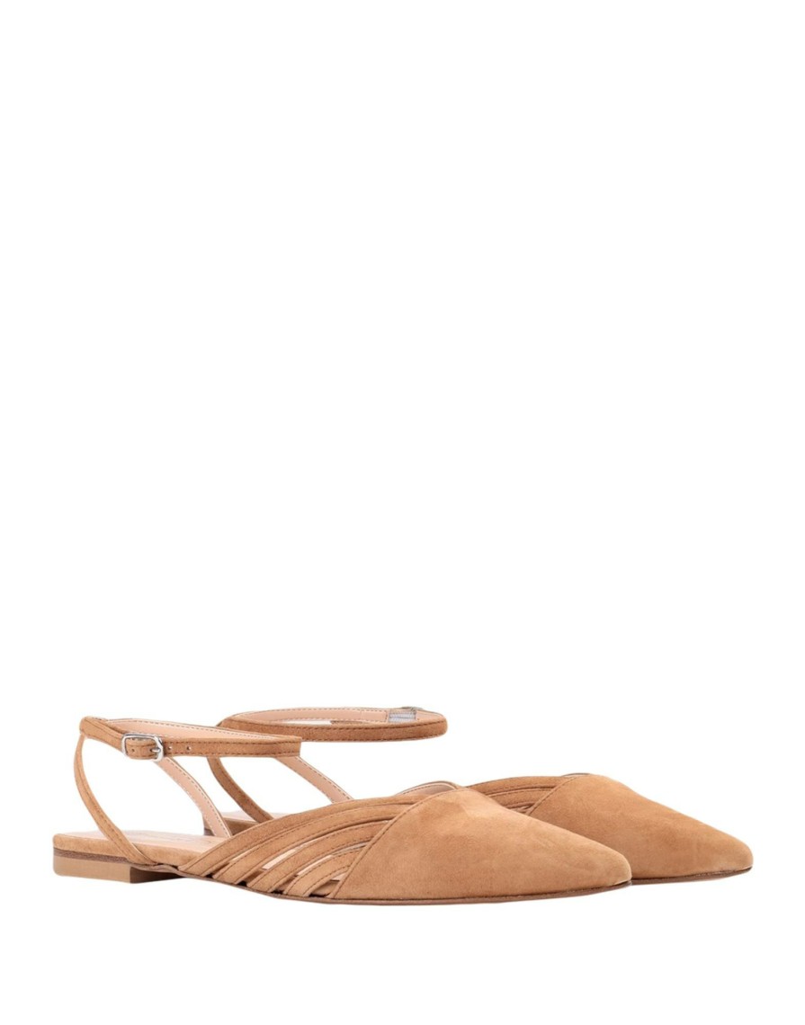 Footwear * | Bianca Di Ballet Flats For Women Tan