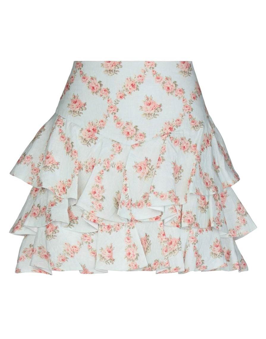 Skirts * | Wandering Mini Skirt For Women Sky Blue