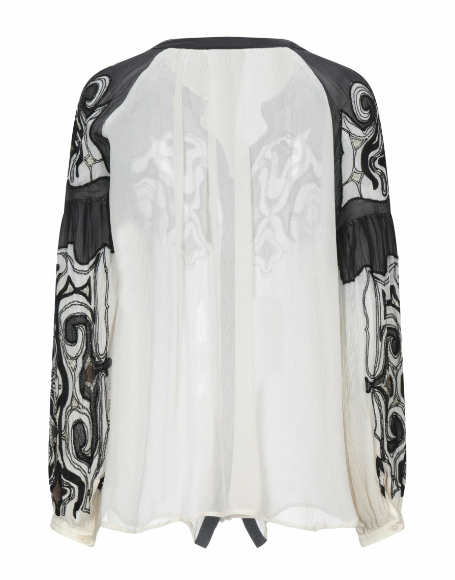 Shirts * | Wandering Patterned Shirts & Blouses For Women Ivory